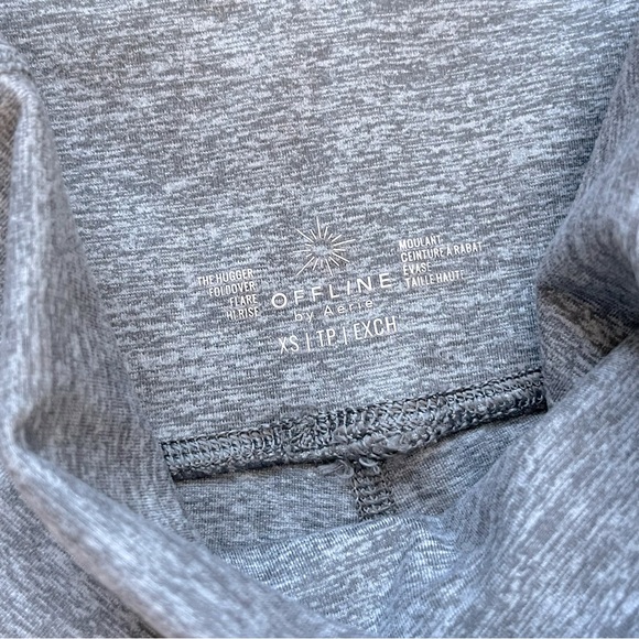 OFFLINE By Aerie The Hugger High Waisted Foldover Flare Legging, XS - Picture 8 of 8